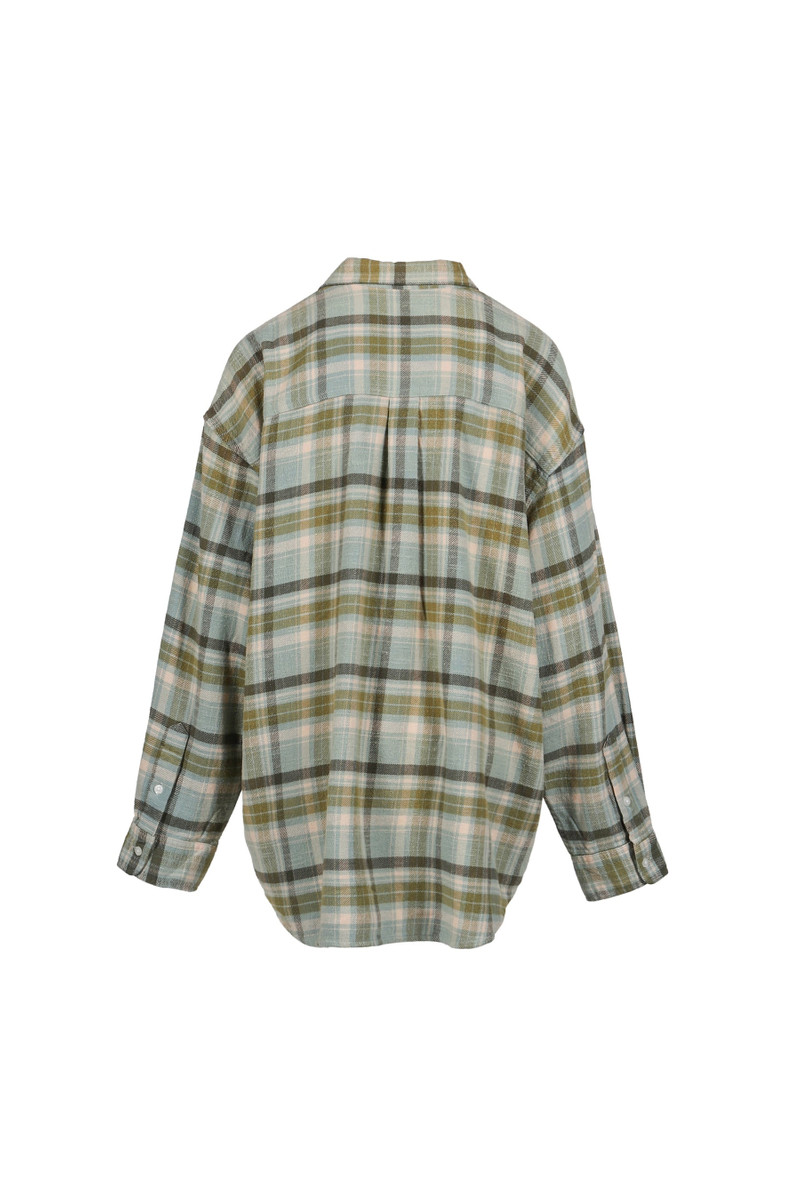 R13 BOYFRIEND SHIRT/ TURQUOISE PLAID outlook