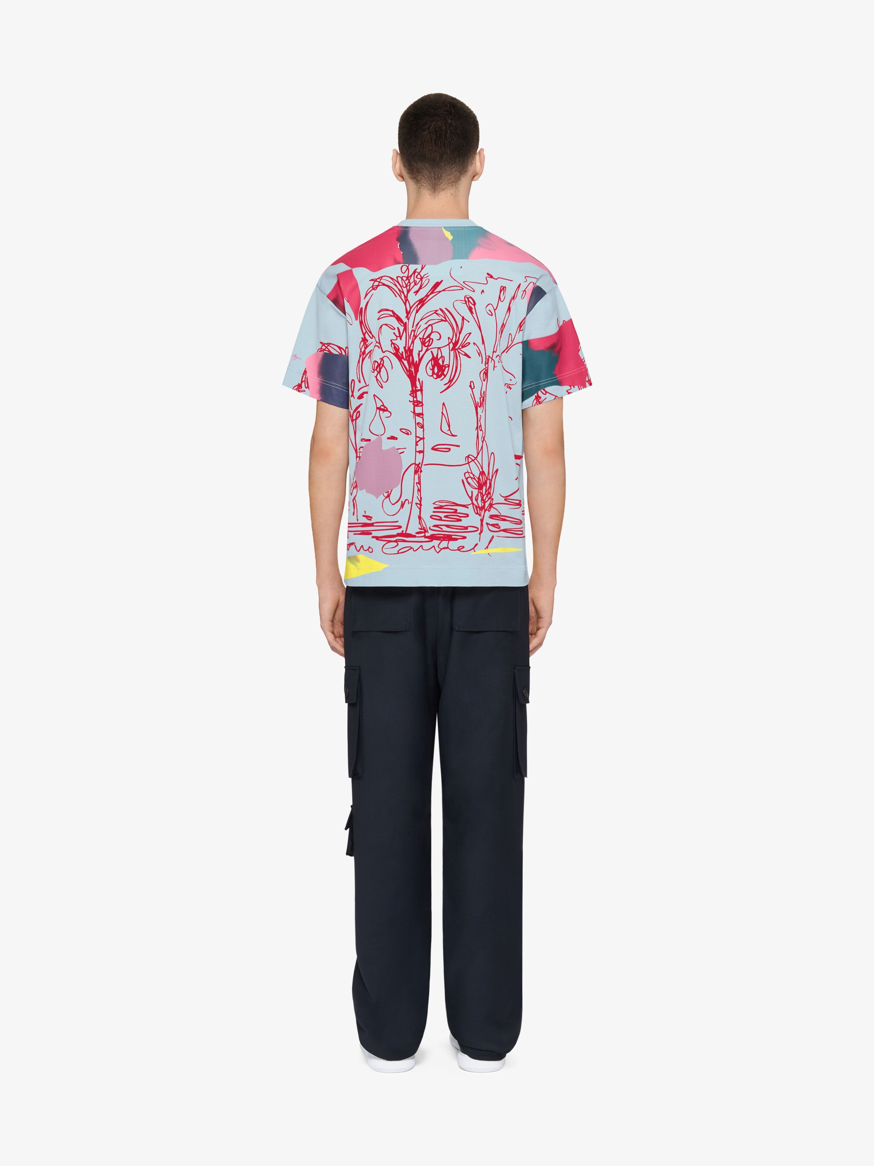 PRINTED MULTICOLOR T-SHIRT IN COTTON - 3