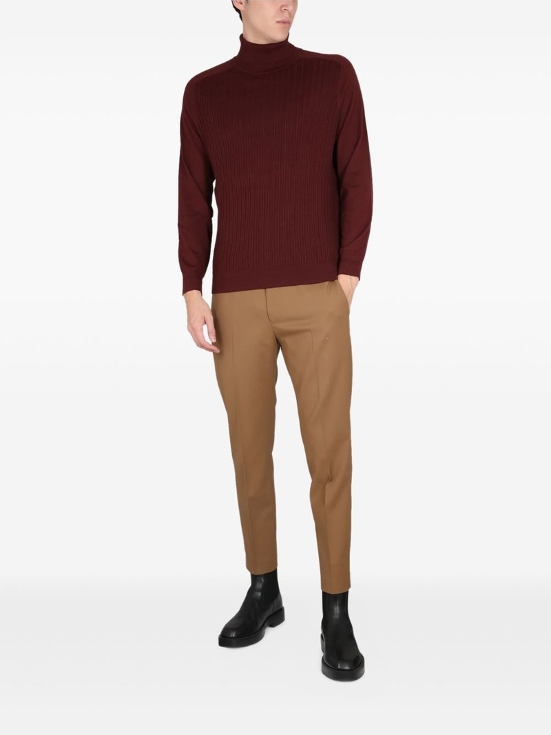 BOSS ribbed turtleneck sweater outlook