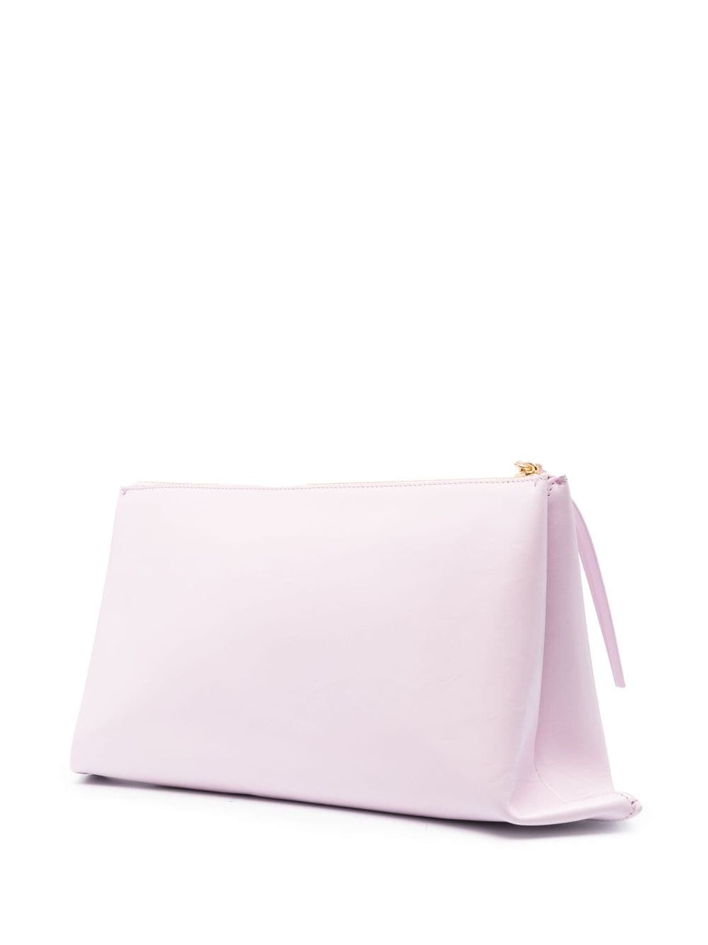 logo-embossed clutch bag - 3