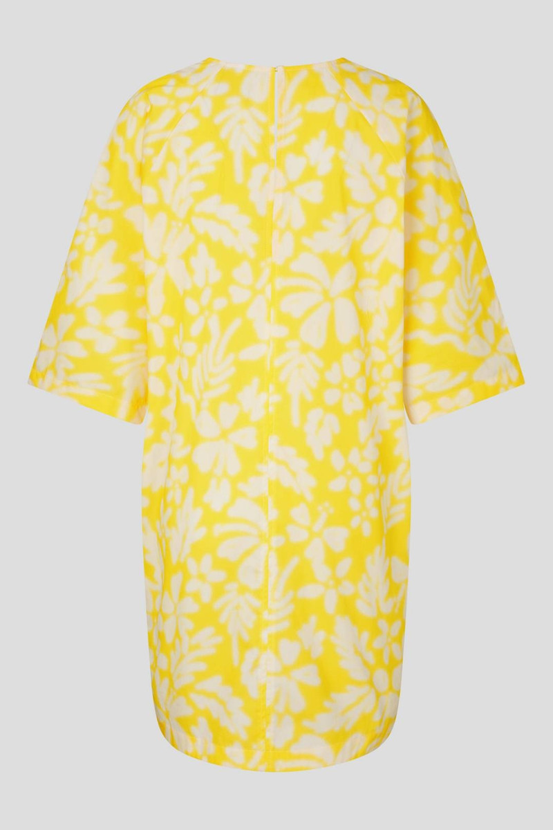 BOGNER CLIA MIDI DRESS IN YELLOW/OFF-WHITE outlook