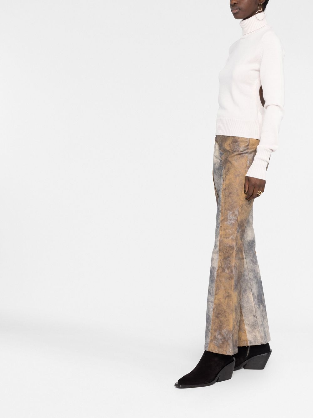 open-back roll-neck top - 4