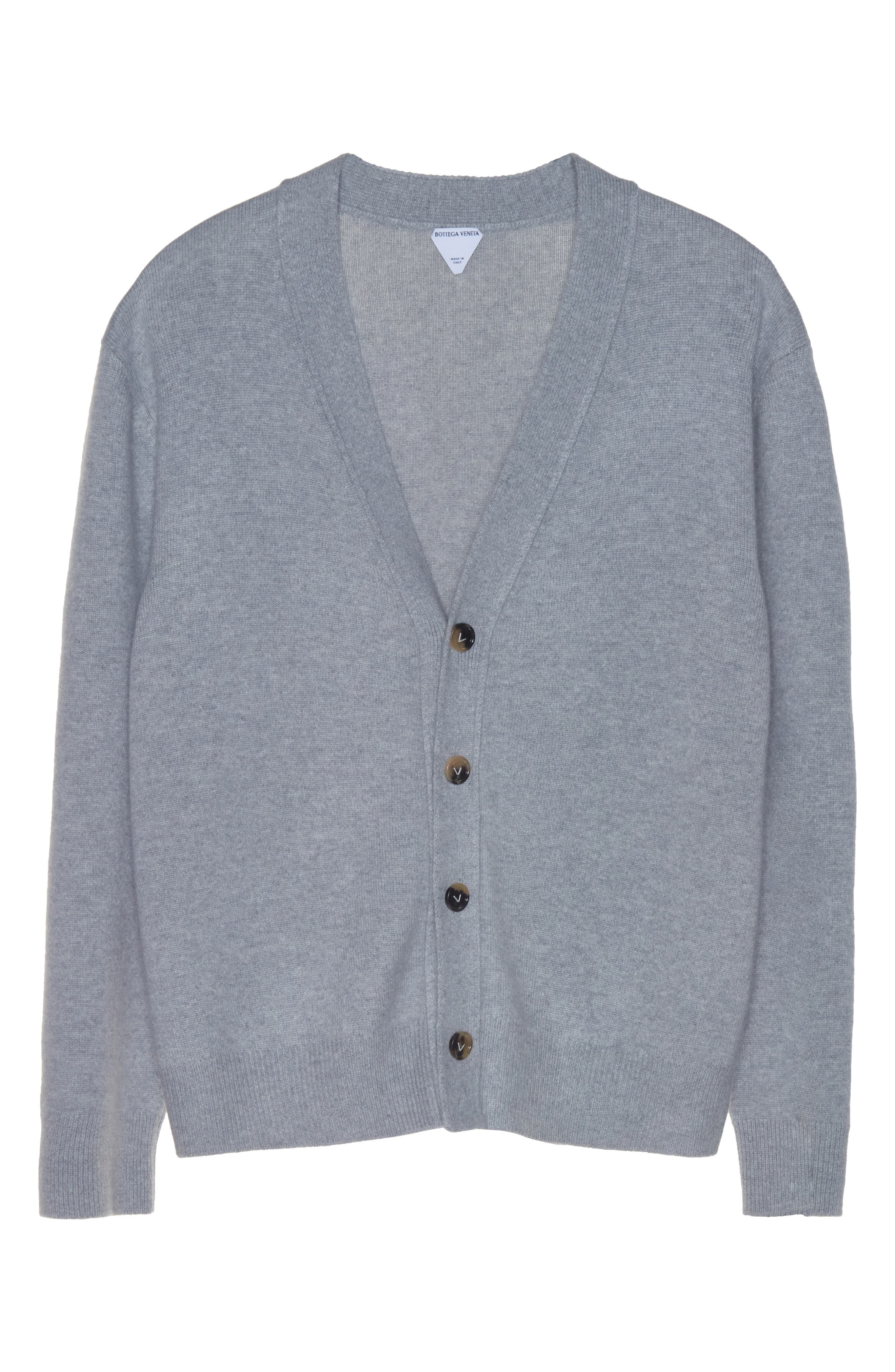 Intrecciato Patch Cashmere Blend Cardigan - 6