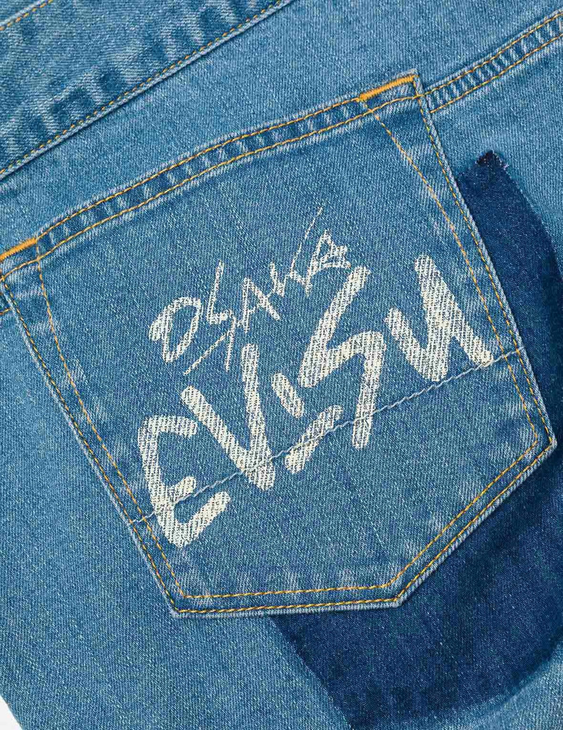 Deconstructed with Multi-pocket Loose Fit Denim Jacket 7