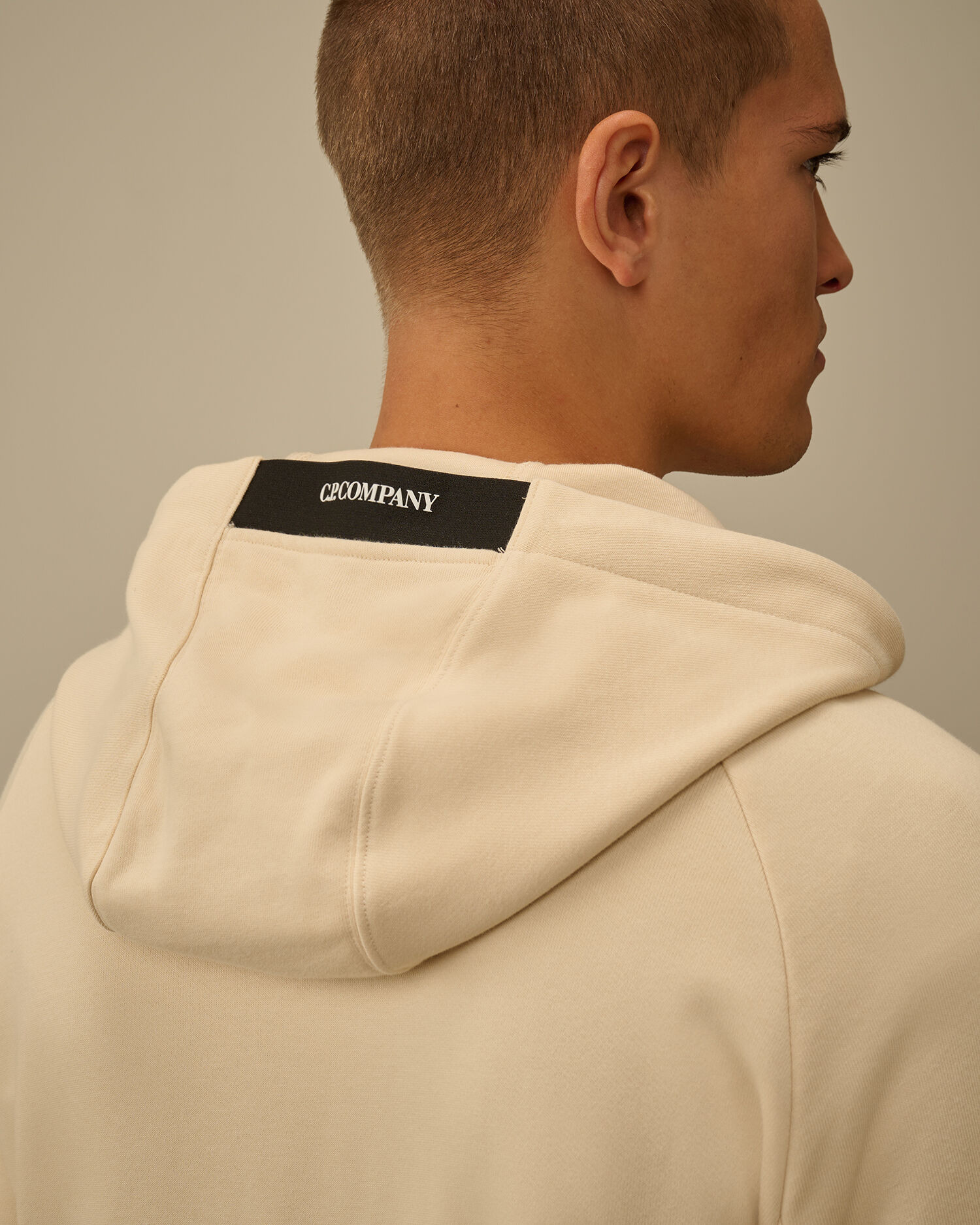 Diagonal Raised Fleece Hooded Full Zip Sweatshirt - 6