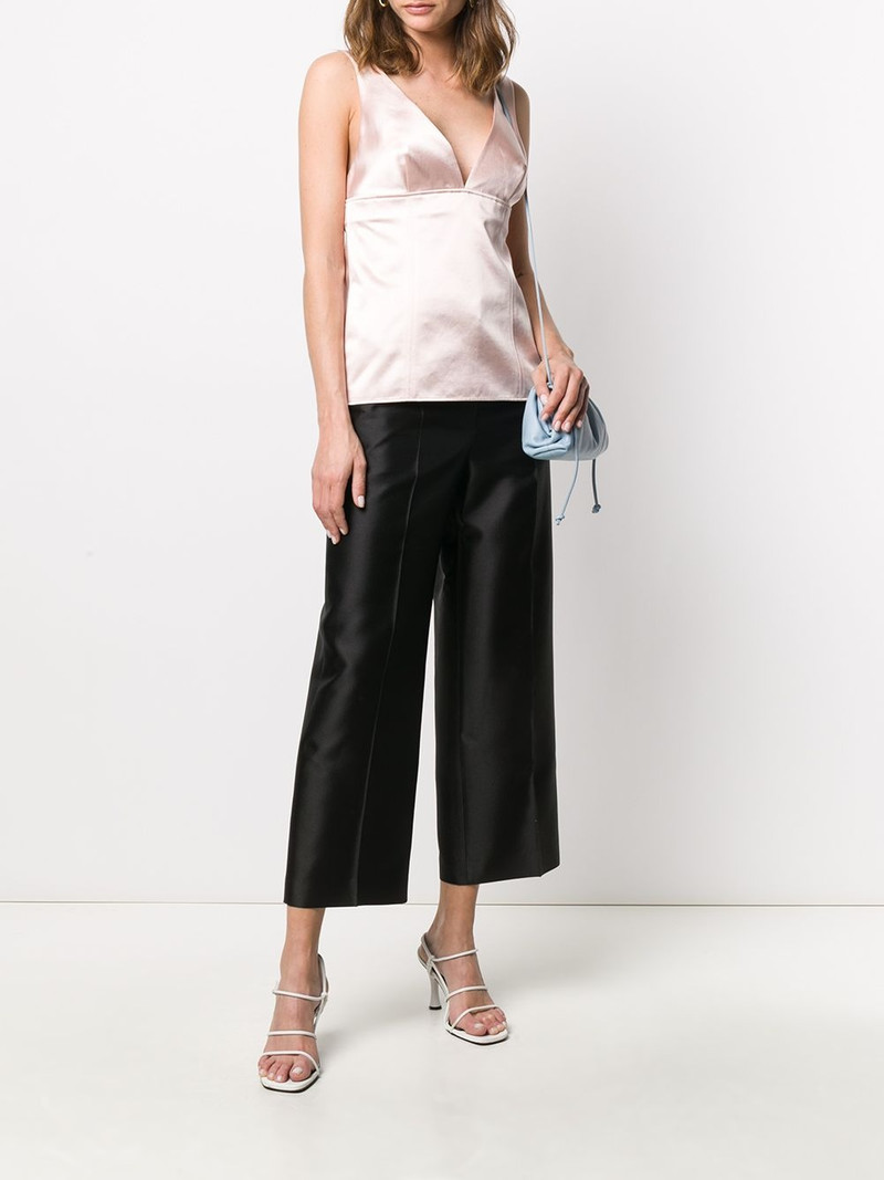 Givenchy V-neck satin top outlook