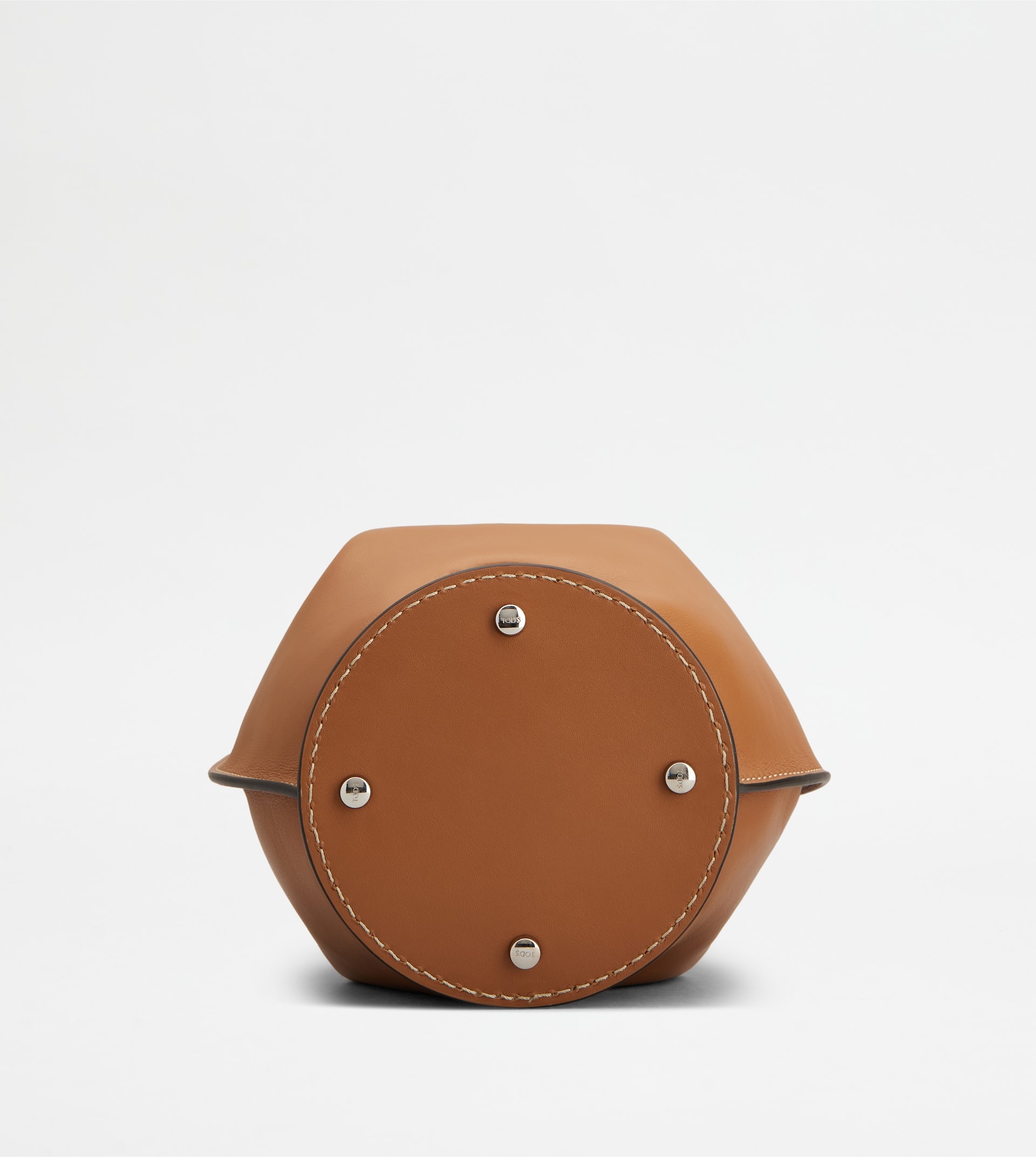 BUCKET BAG IN LEATHER MINI - BROWN - 3