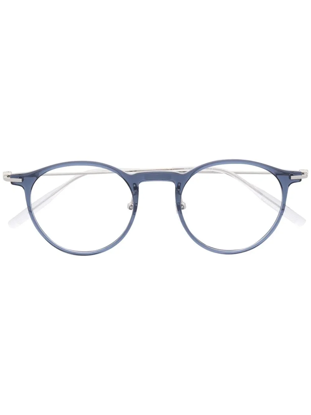 round-frame clear glasses - 1