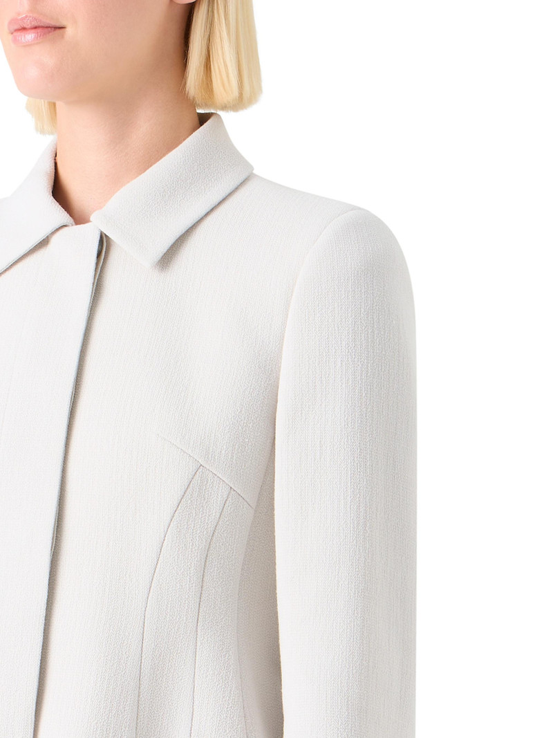 Women's Helios Virgin Wool Short Jacket - Greige 6