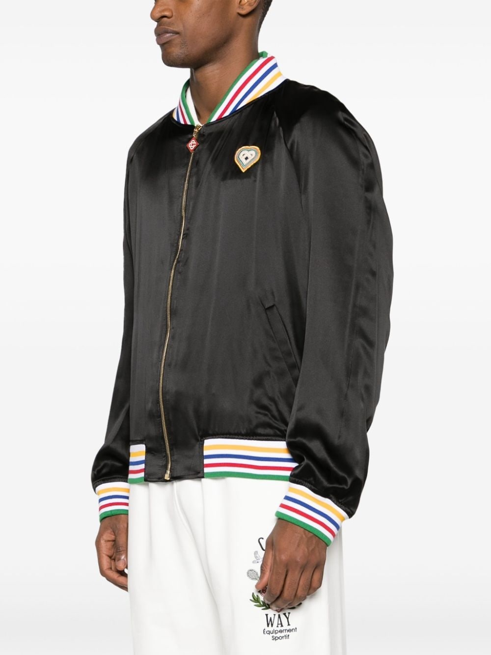 Souvenir logo-patch bomber jacket - 4
