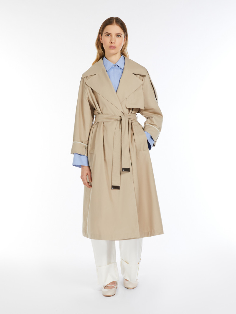 Max Mara UTRENCH Oversized trench coat in water-repellent twill outlook