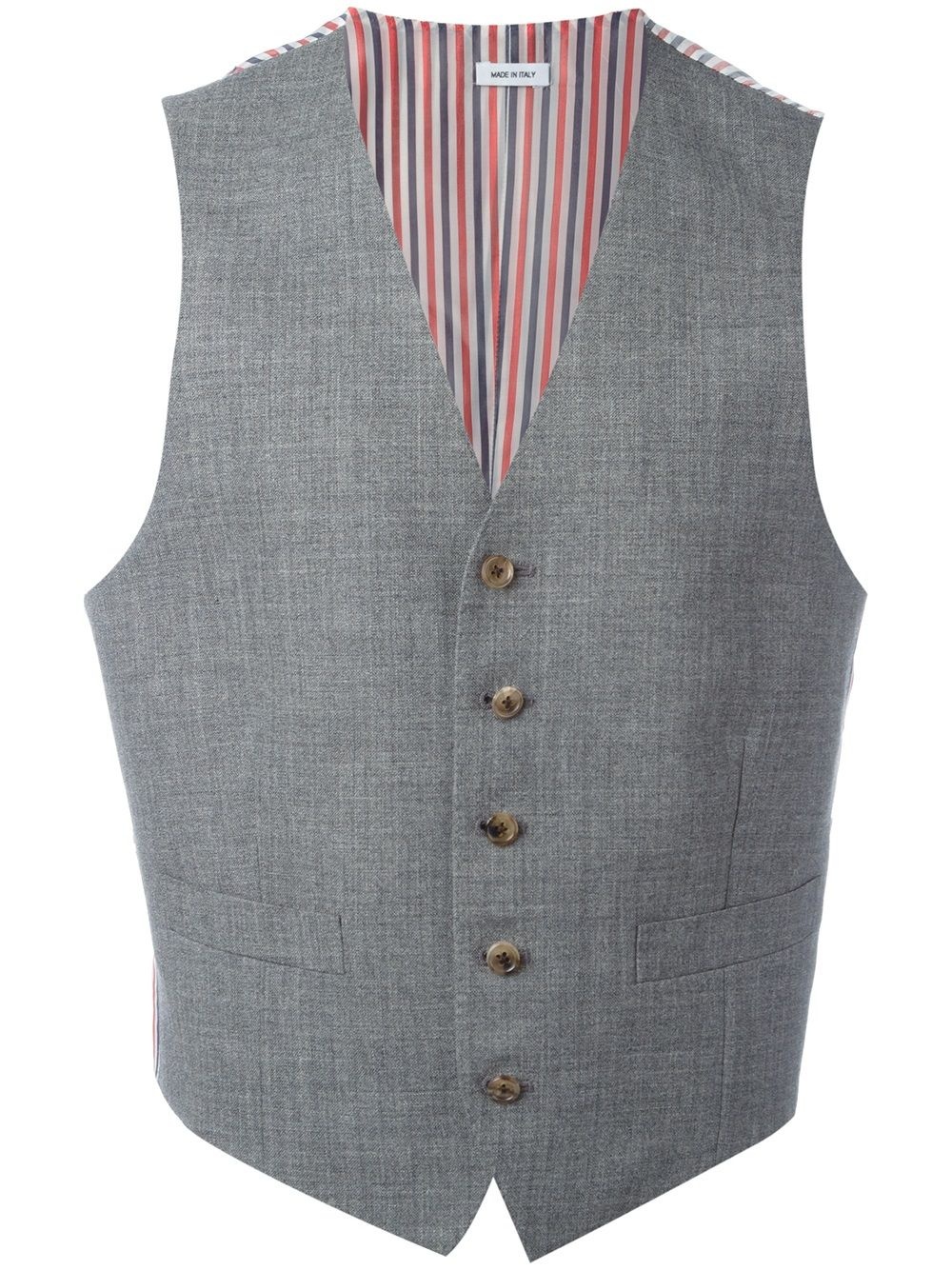 striped lateral waistcoat - 1