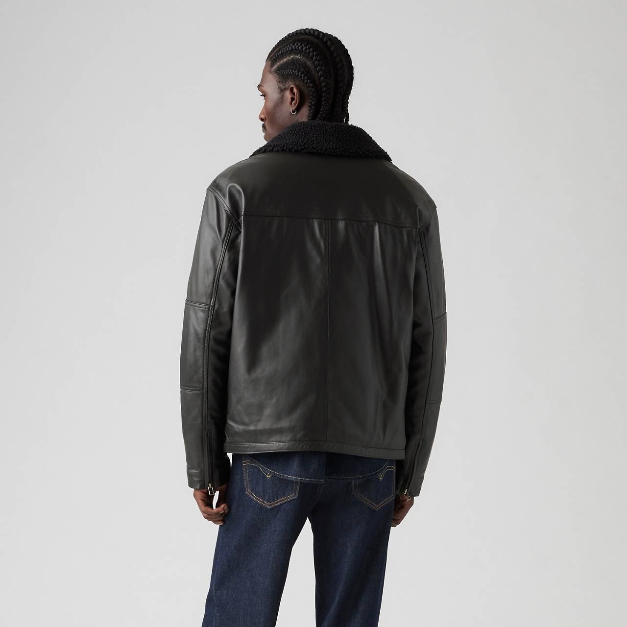CRUZ LEATHER SHERPA JACKET - 4