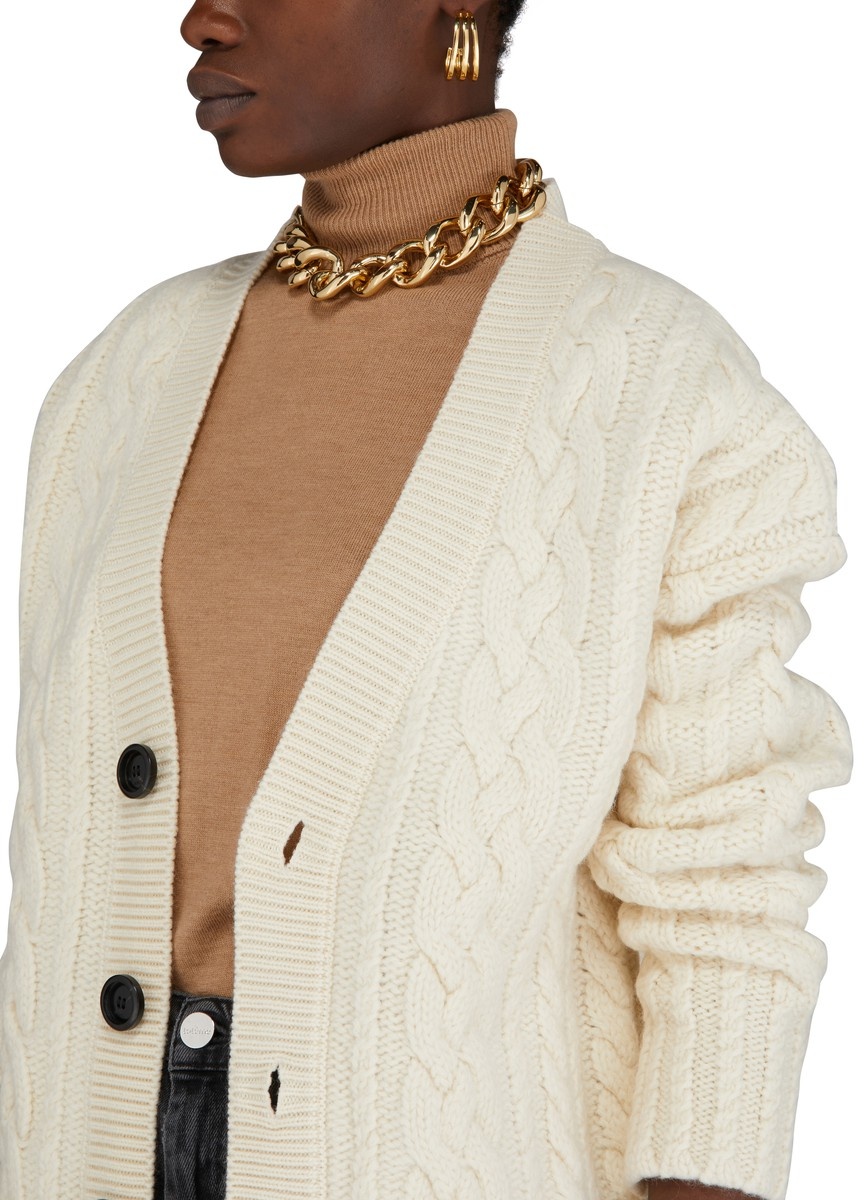 Cable cardigan - 4