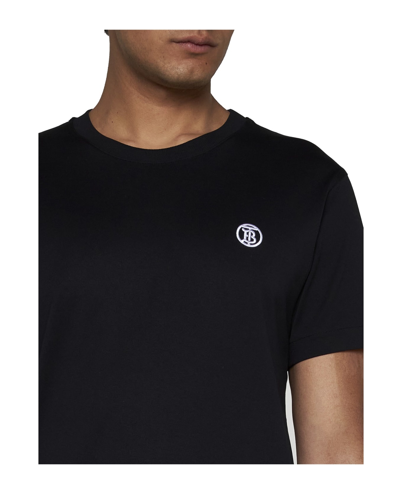 Logo Embroidered Crewneck T-shirt - 5