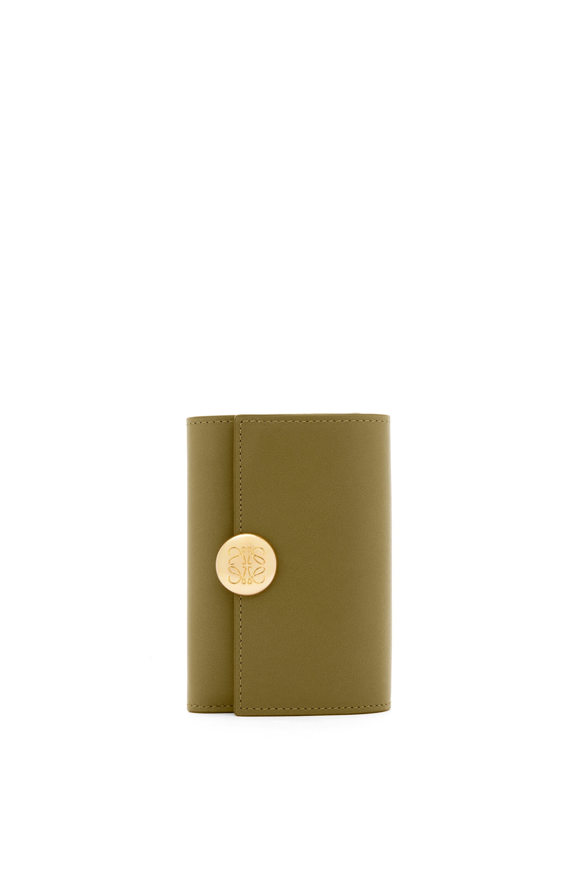 Pebble small vertical wallet in shiny nappa calfskin - 1