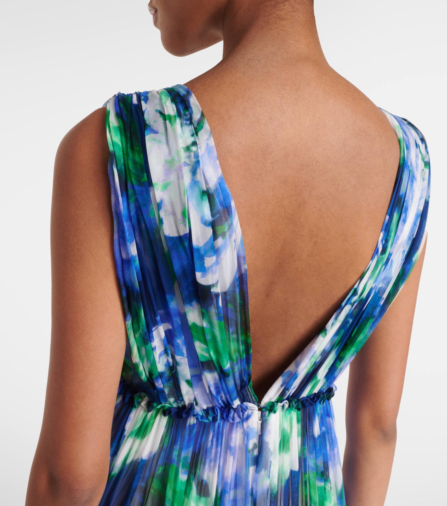 Arella floral silk georgette gown - 6