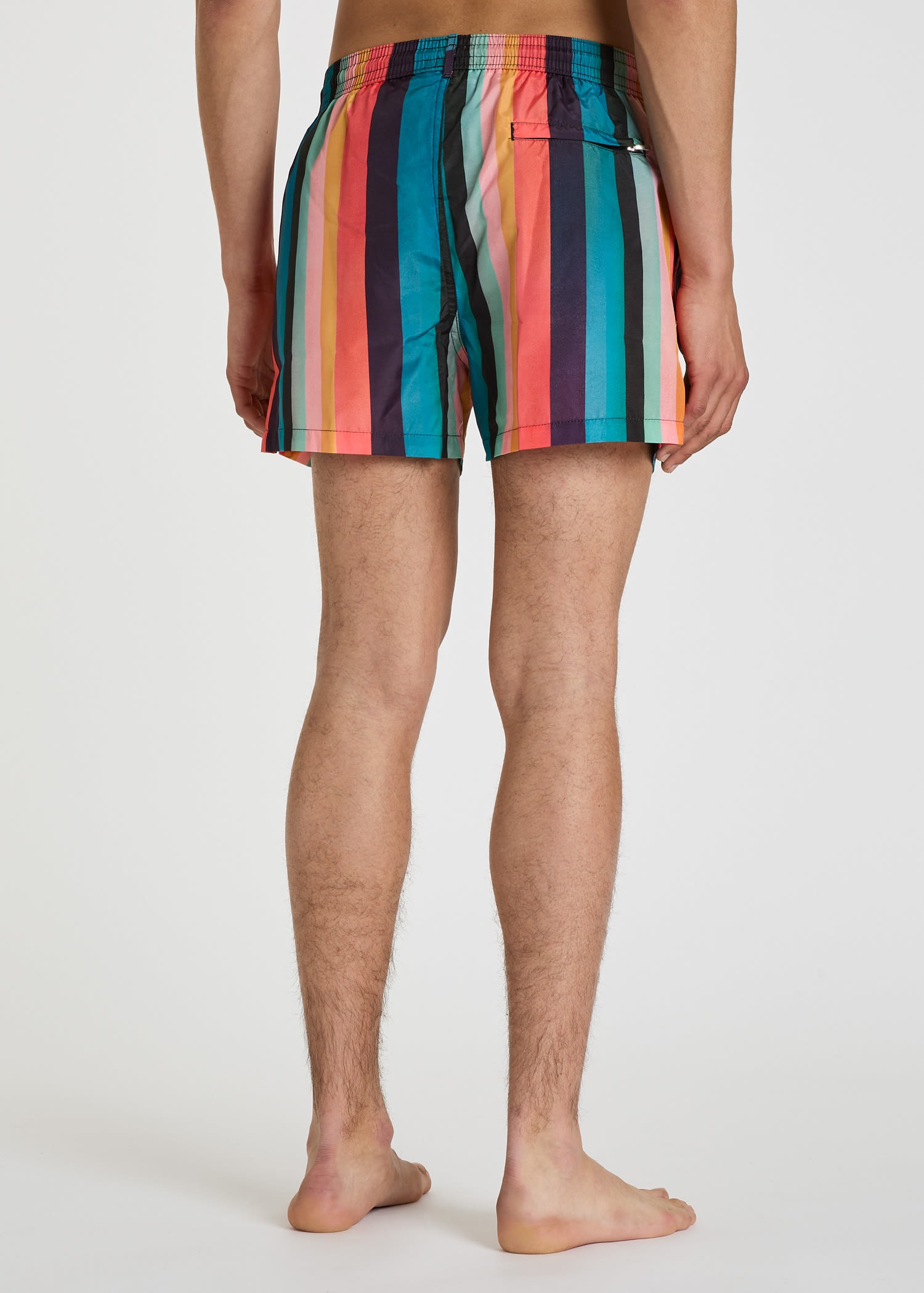 'Artist Stripe' Swim Shorts - 6