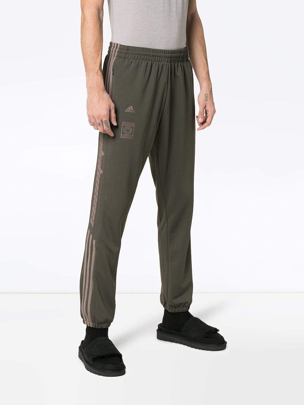 Calabasas stripe print sweat pants - 3