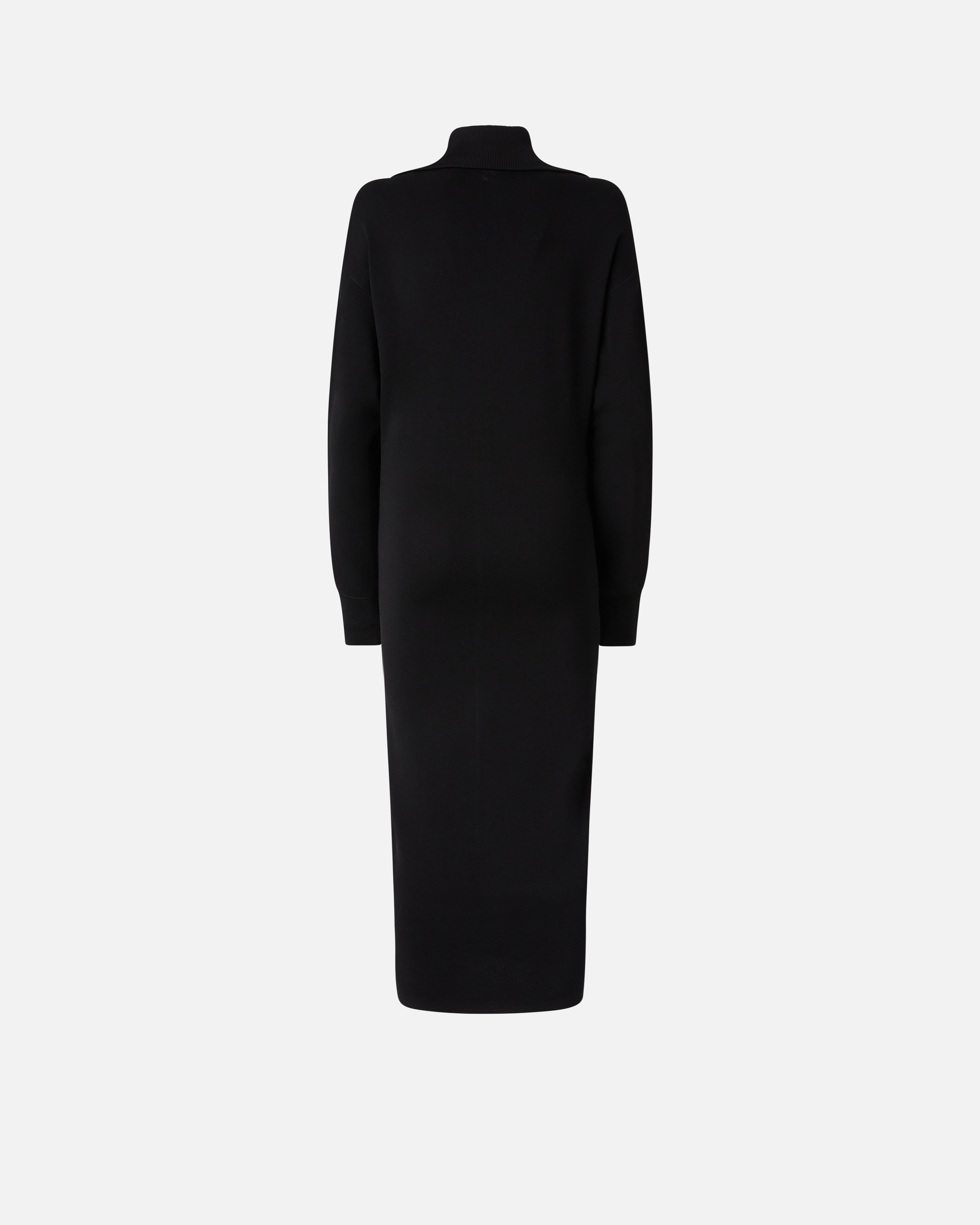 HIGH NECK KNITTED MIDI DRESS WITH ZIP - 6