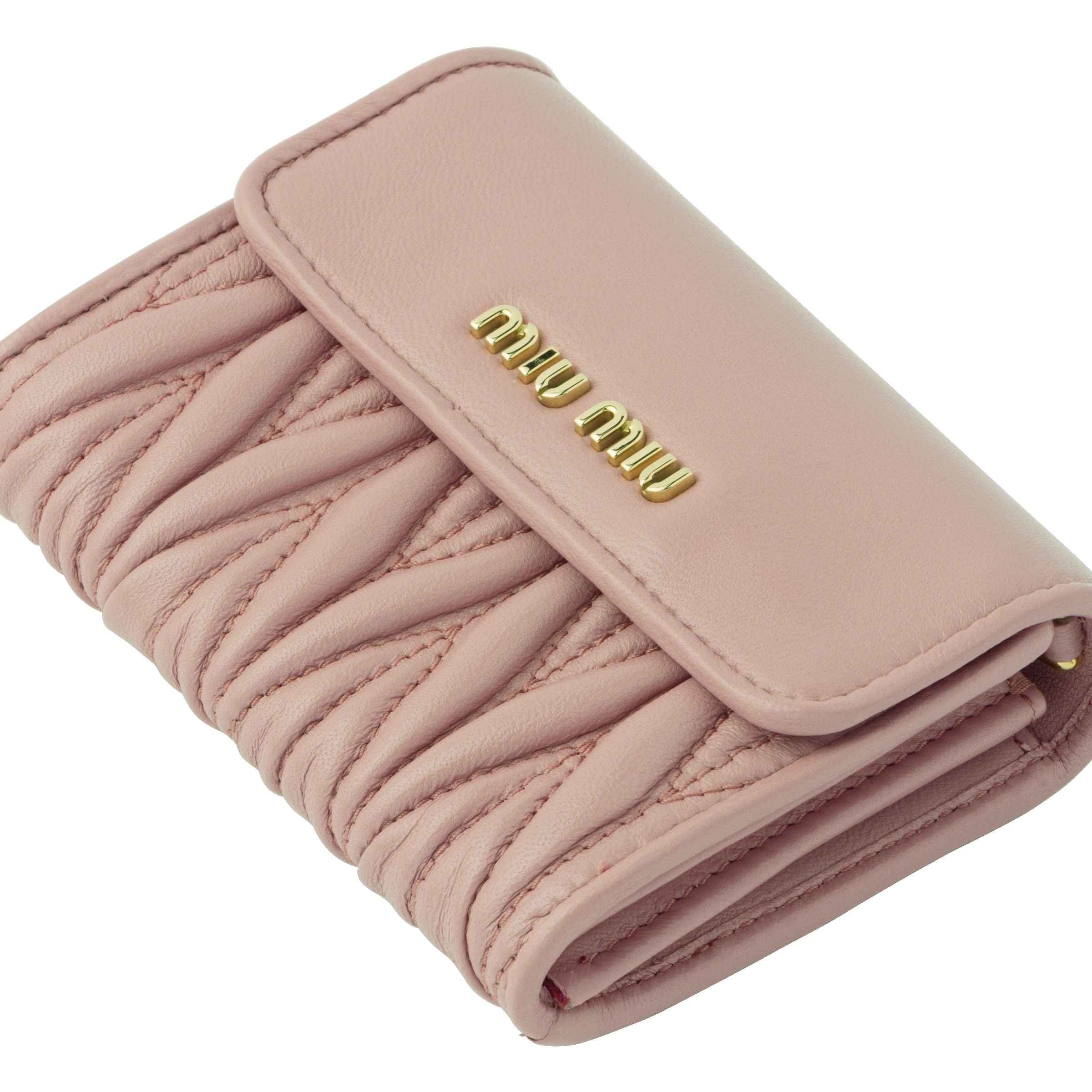 Nappa leather wallet with shoulder strap 5