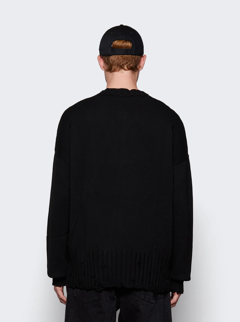 Crew-neck Jumper Black - 5