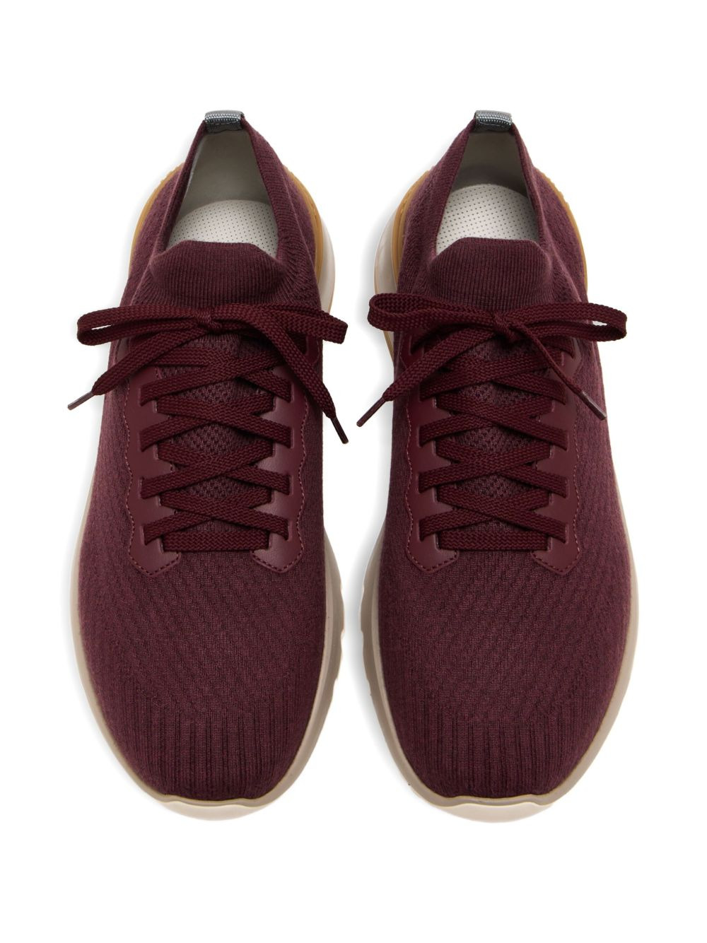 knitted lace-up sneakers - 2