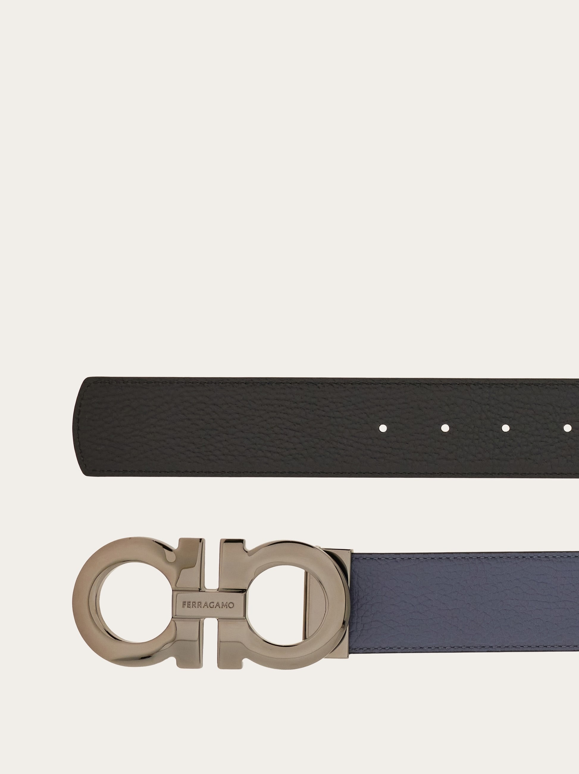 Reversible and adjustable Gancini belt - 2