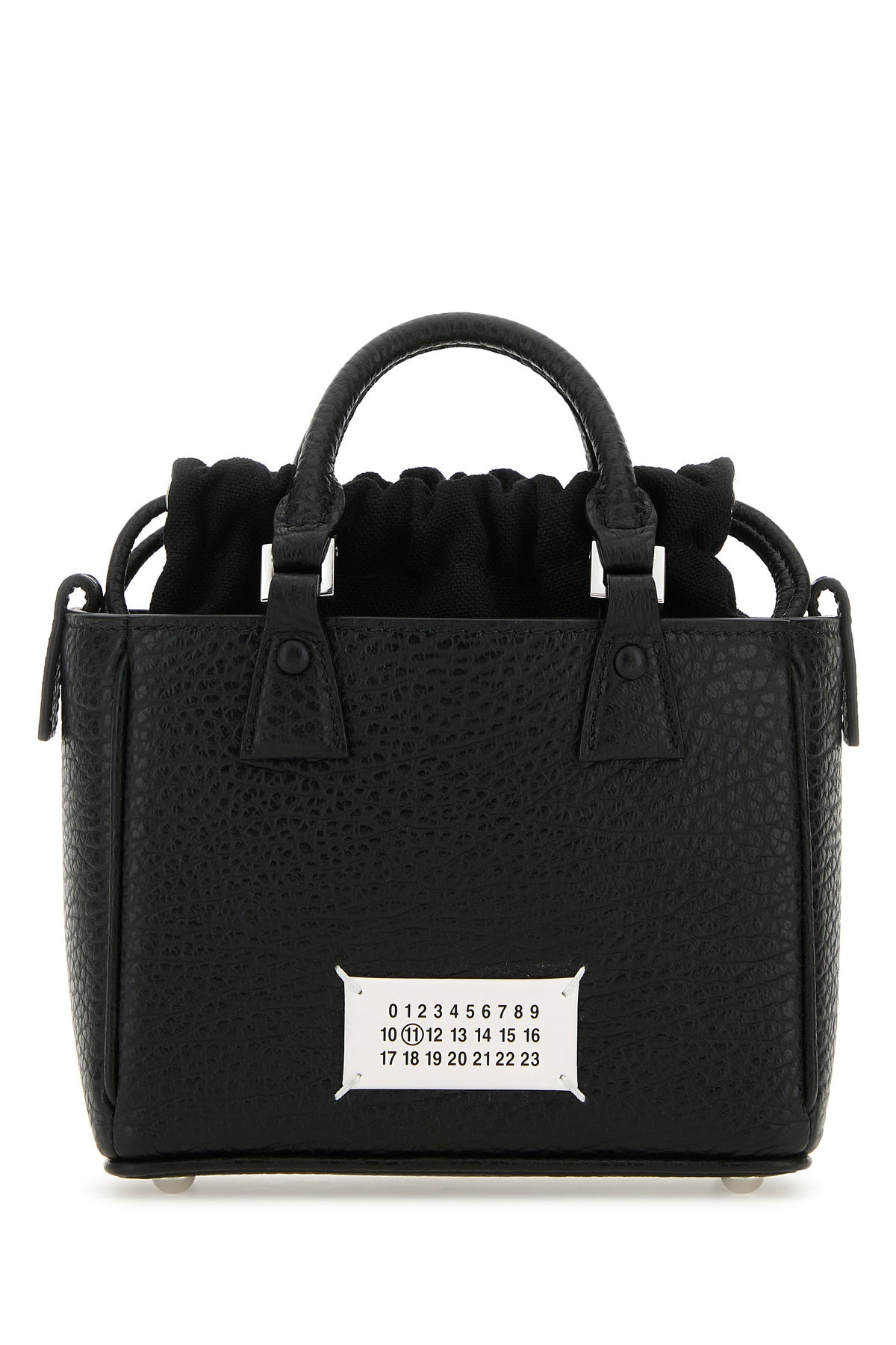 Black leather 5ac Tote Horizontal handbag - 1