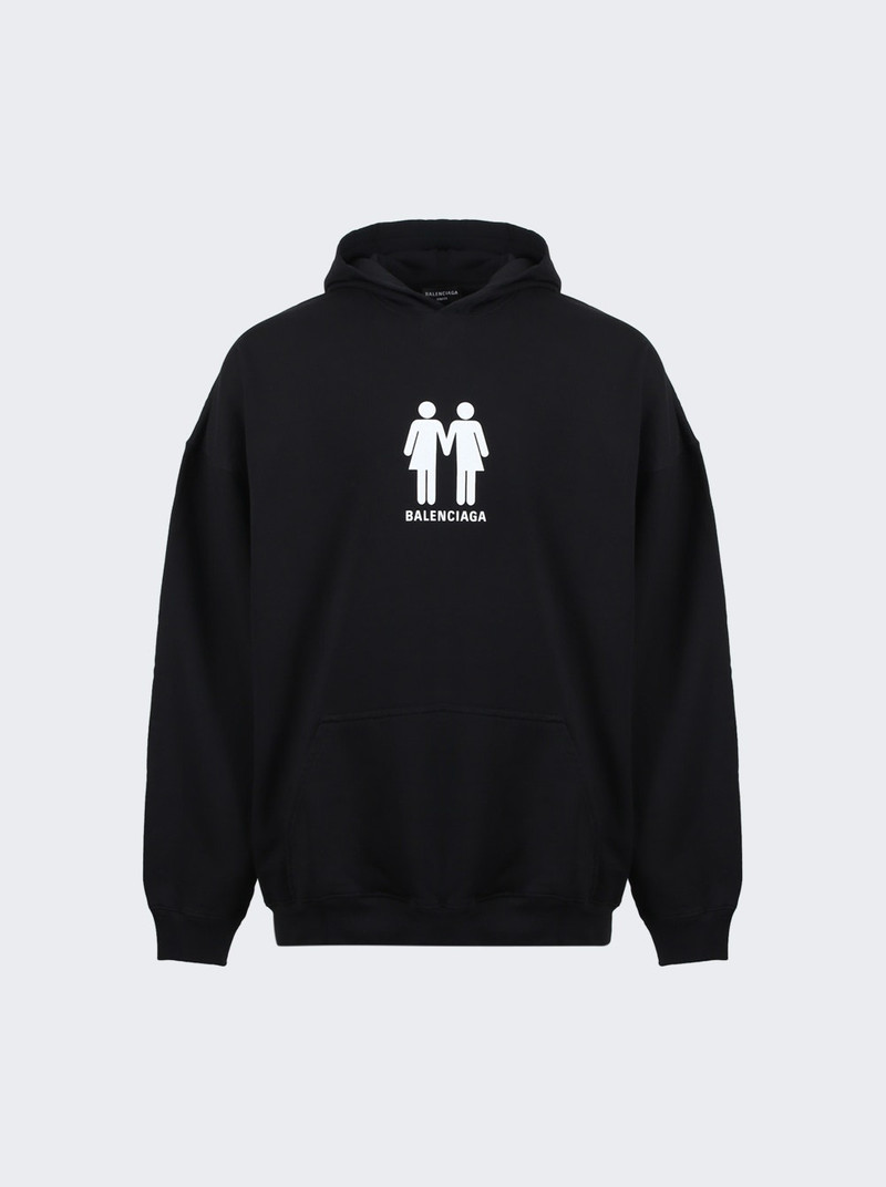 Boxy Hoodie Black & White - 1