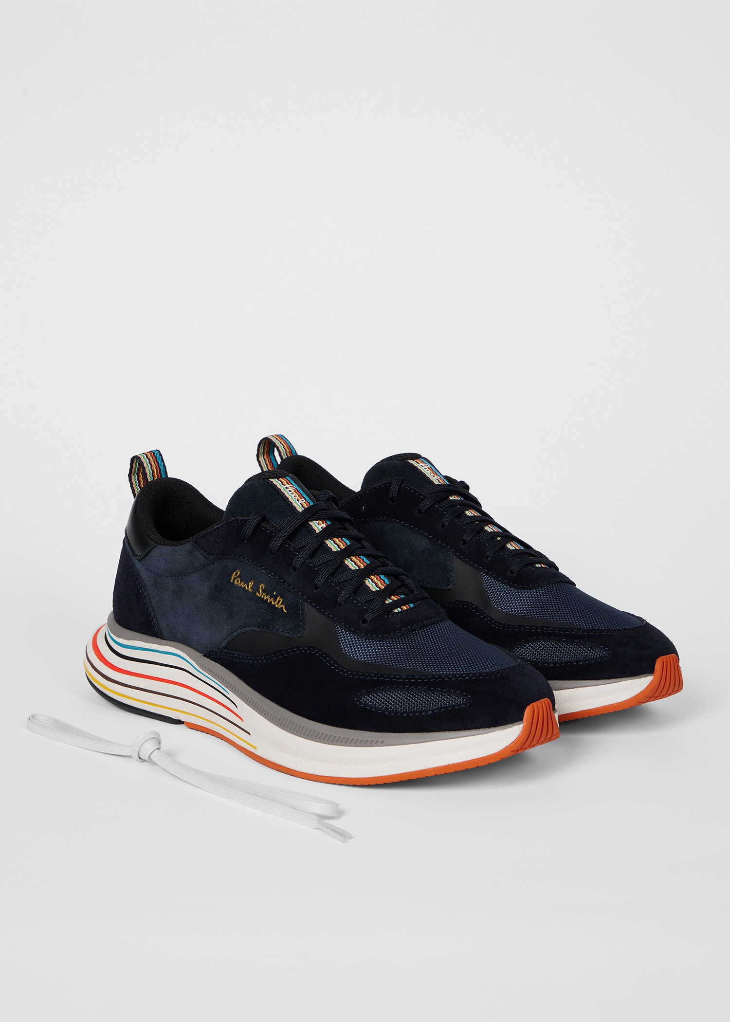 Navy Suede 'Koto' Trainers - 2