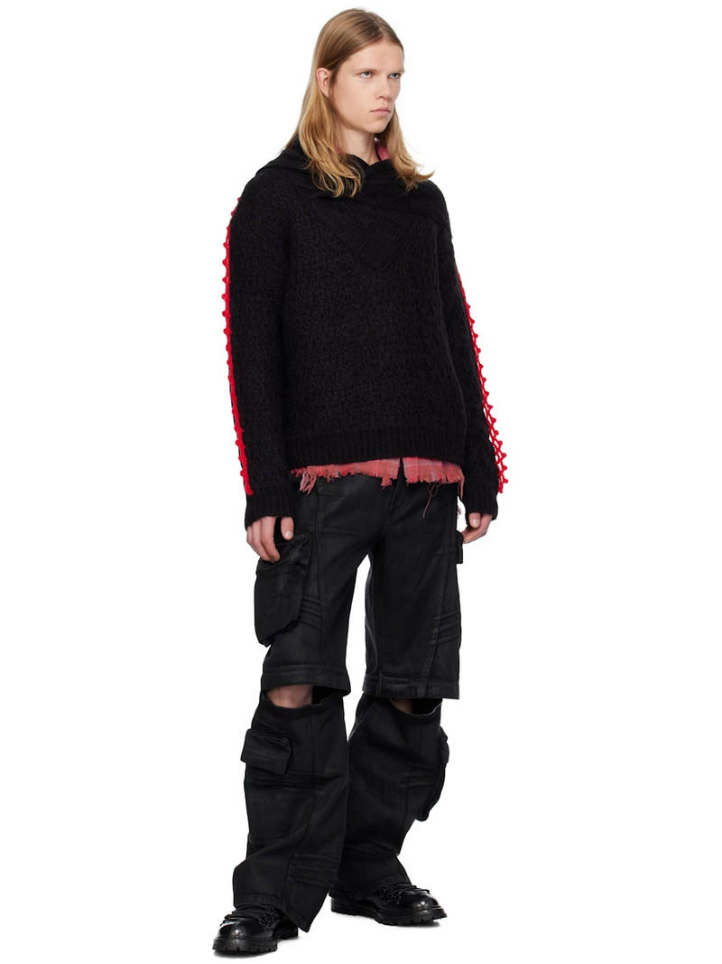 Andersson Bell Black Arelin Shawl Layered Sweater outlook