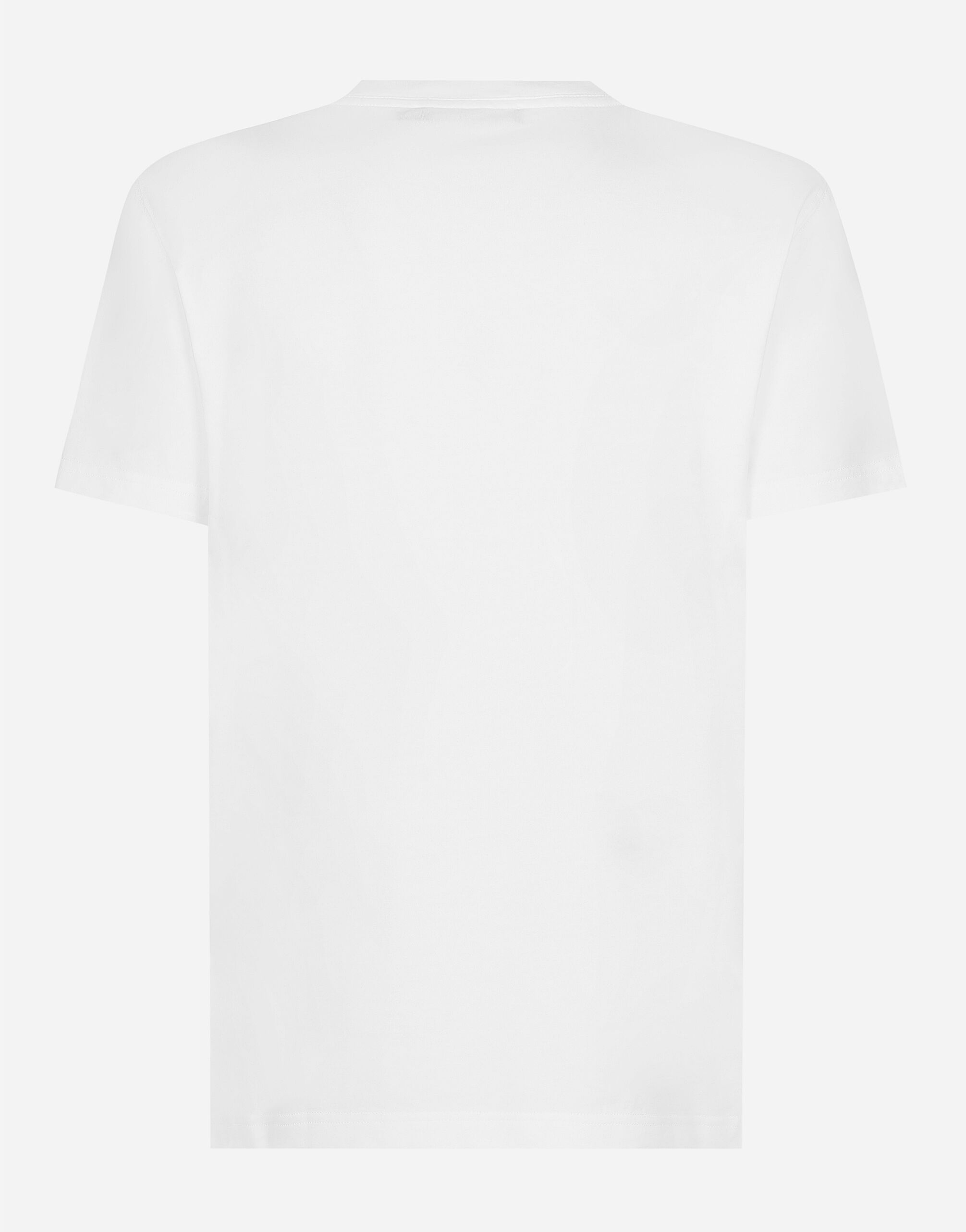 Cotton T-shirt with logo print - 8