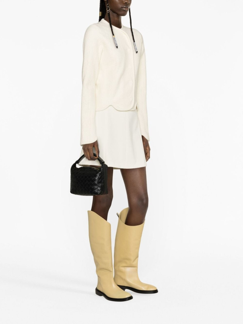 Jil Sander off-centre cotton-wool blend jacket outlook