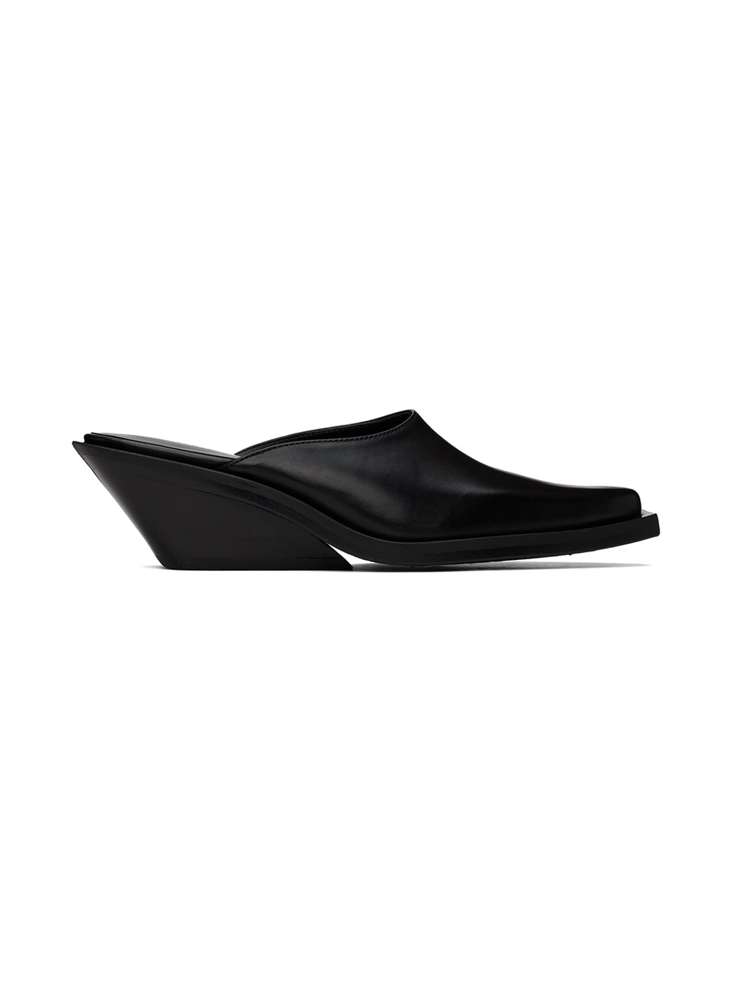 Black Xina Mules - 1