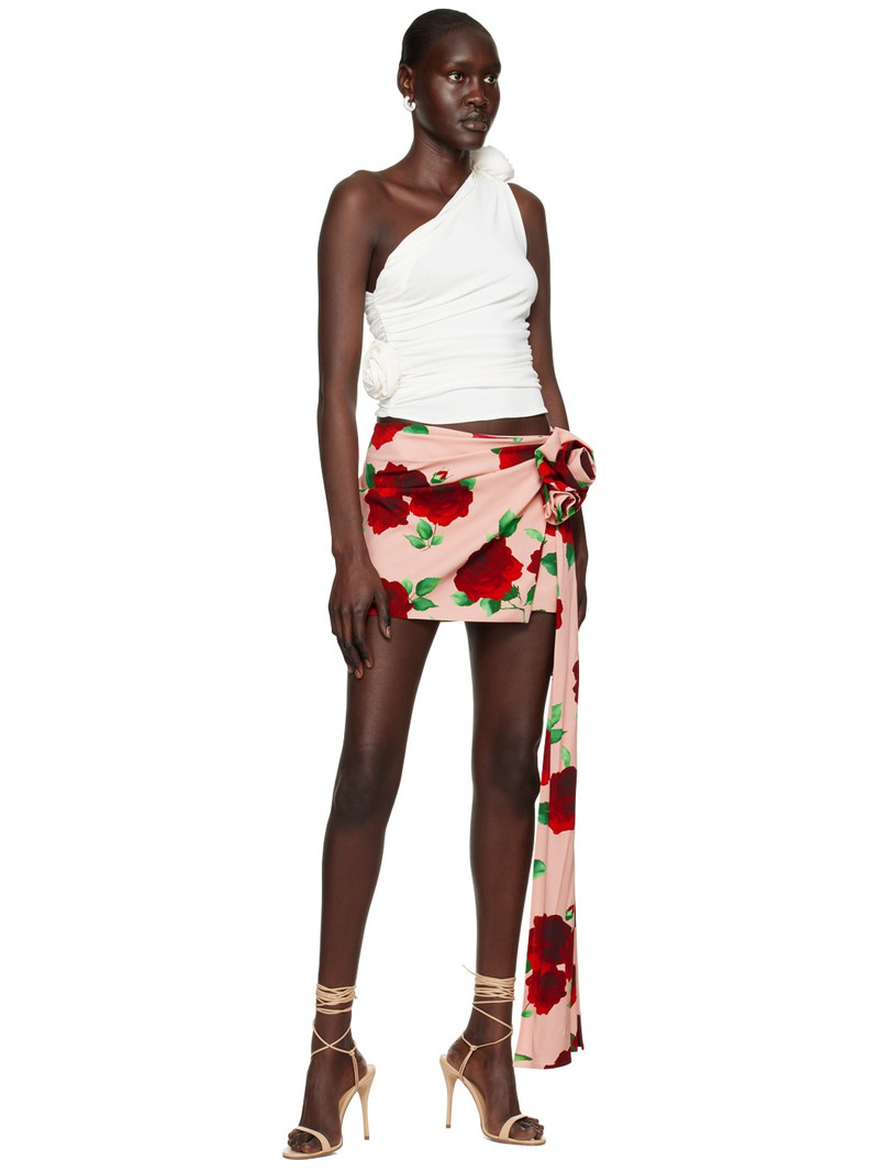 MAGDA BUTRYM Pink Sash Miniskirt outlook