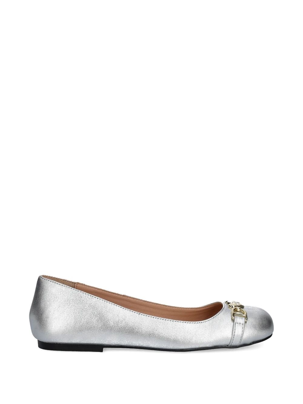 metallic ballerina shoes - 2
