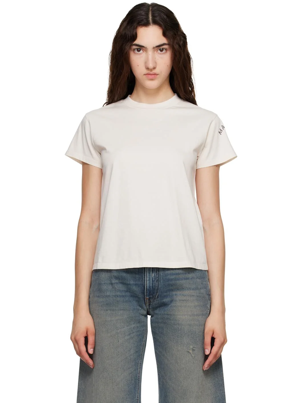 Off-White Mannequin-Print Cotton Jersey T-shirt - 1