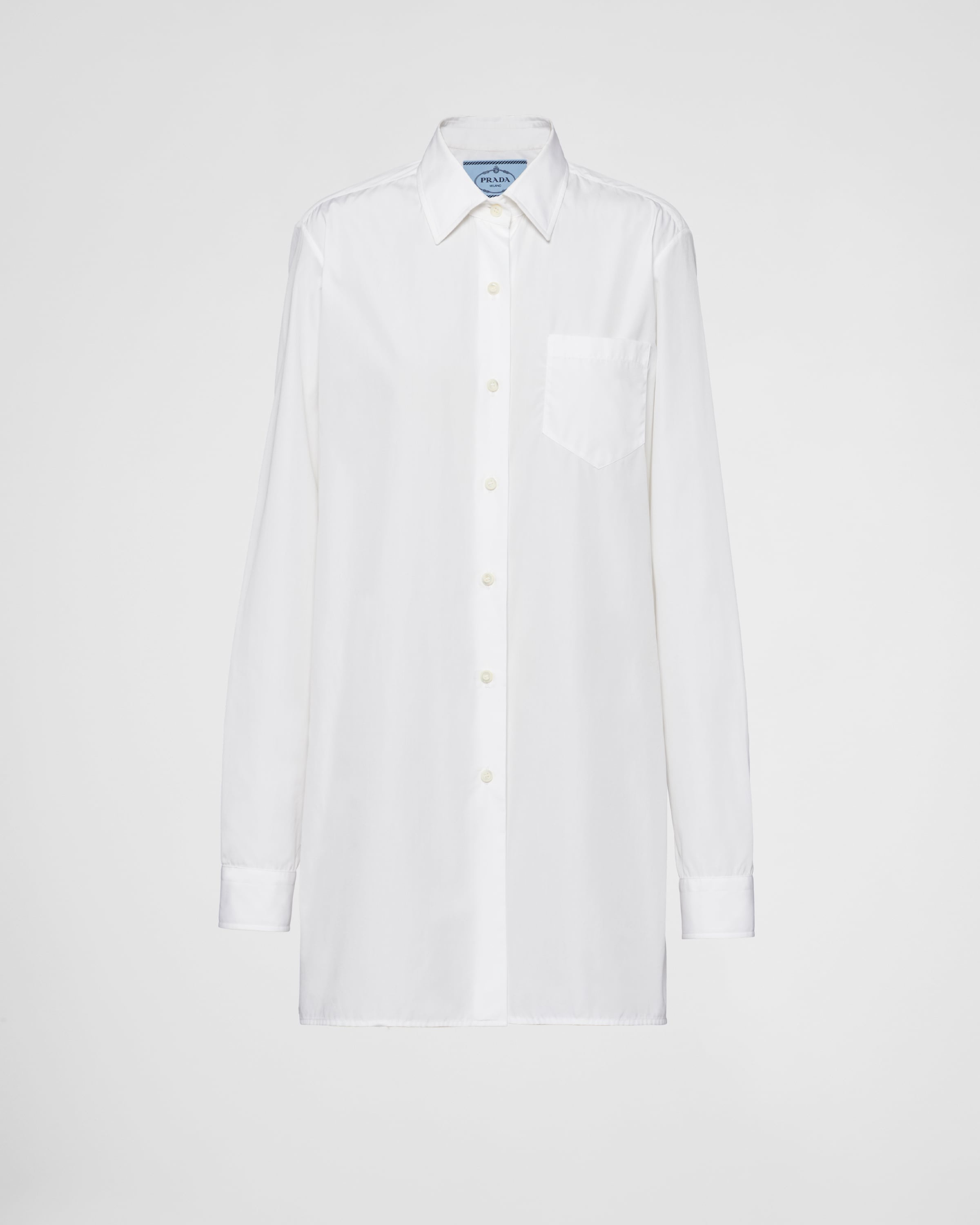 Poplin mini shirtdress - 1