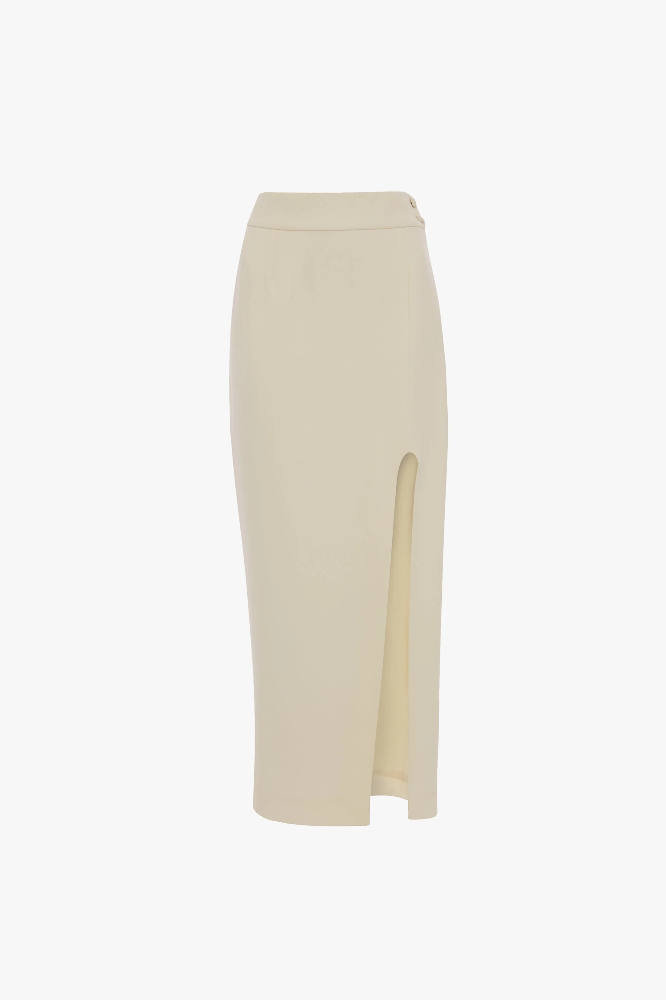 Split Detail Skirt In Ivory - 1