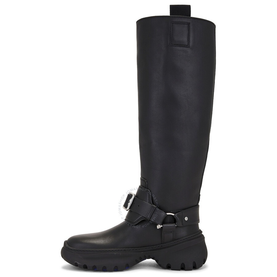 Burberry Leather Stomp High Boots - 5
