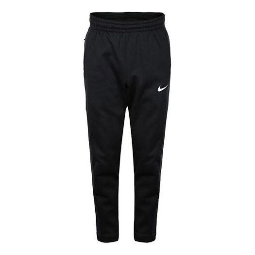 Nike THERMA Fleece Drawstring Sports Basketball Long Pants Black 926468-010 - 1