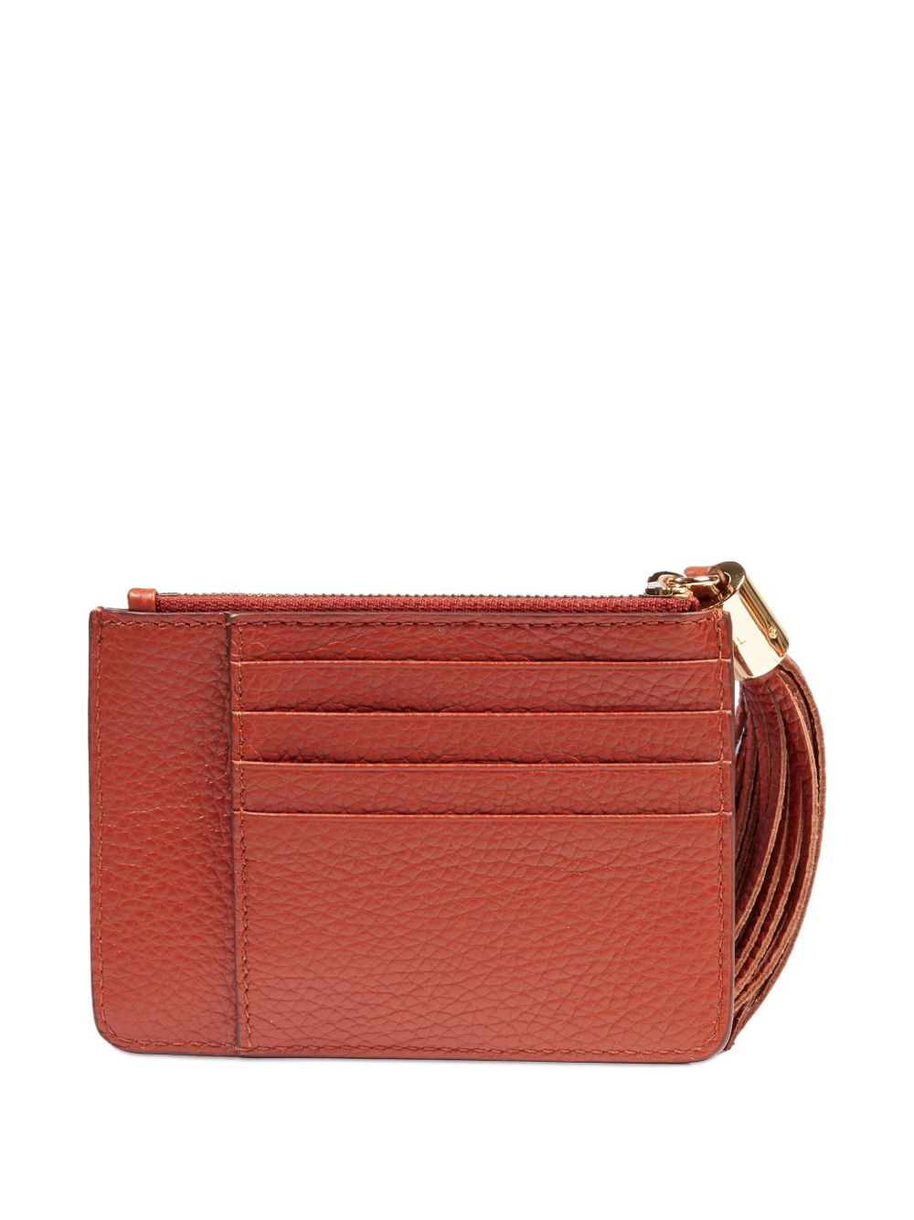 tassel zip-top card holder - 2