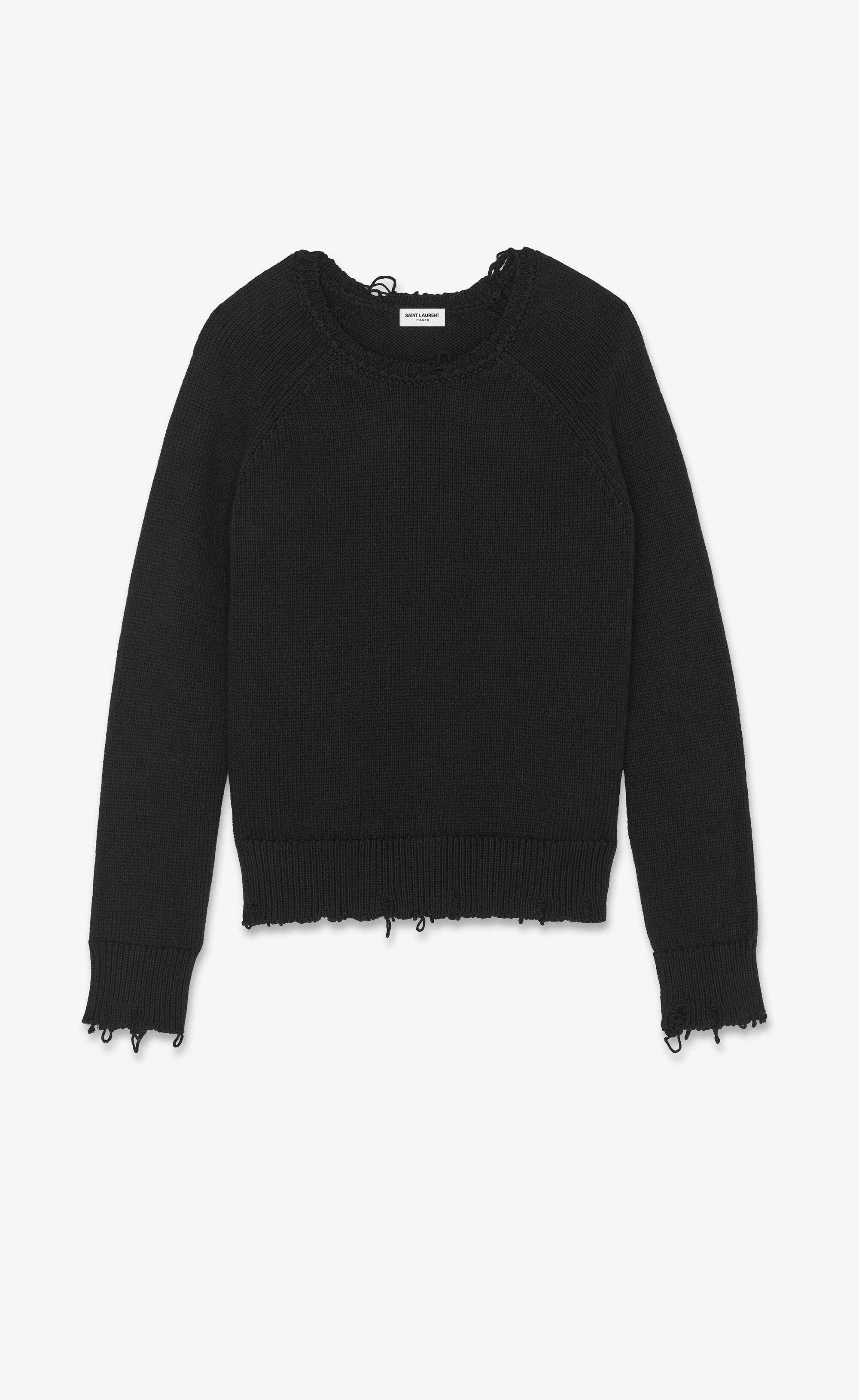 destroyed knit sweater - 1