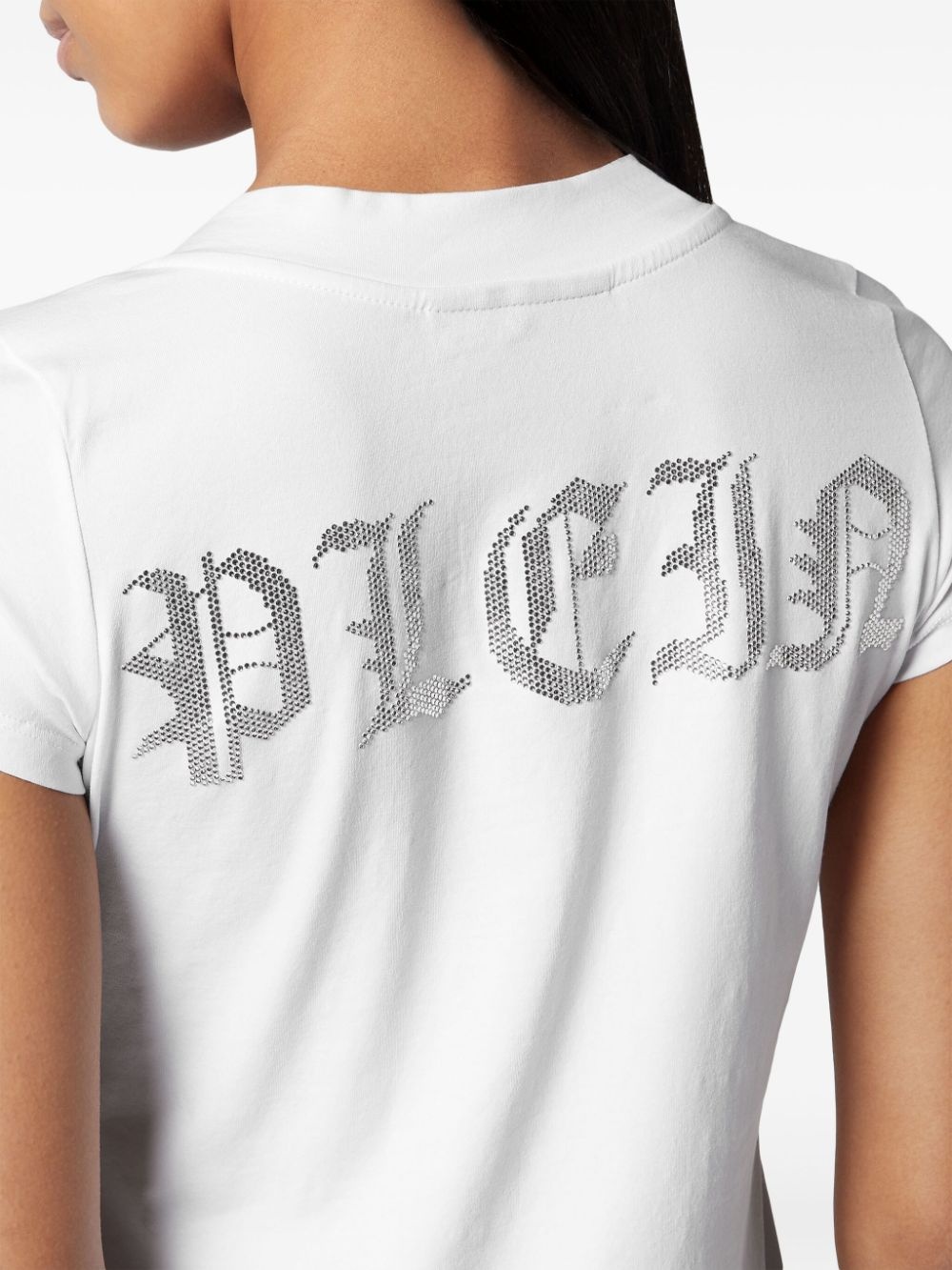rhinestone-embellished T-shirt dress - 4