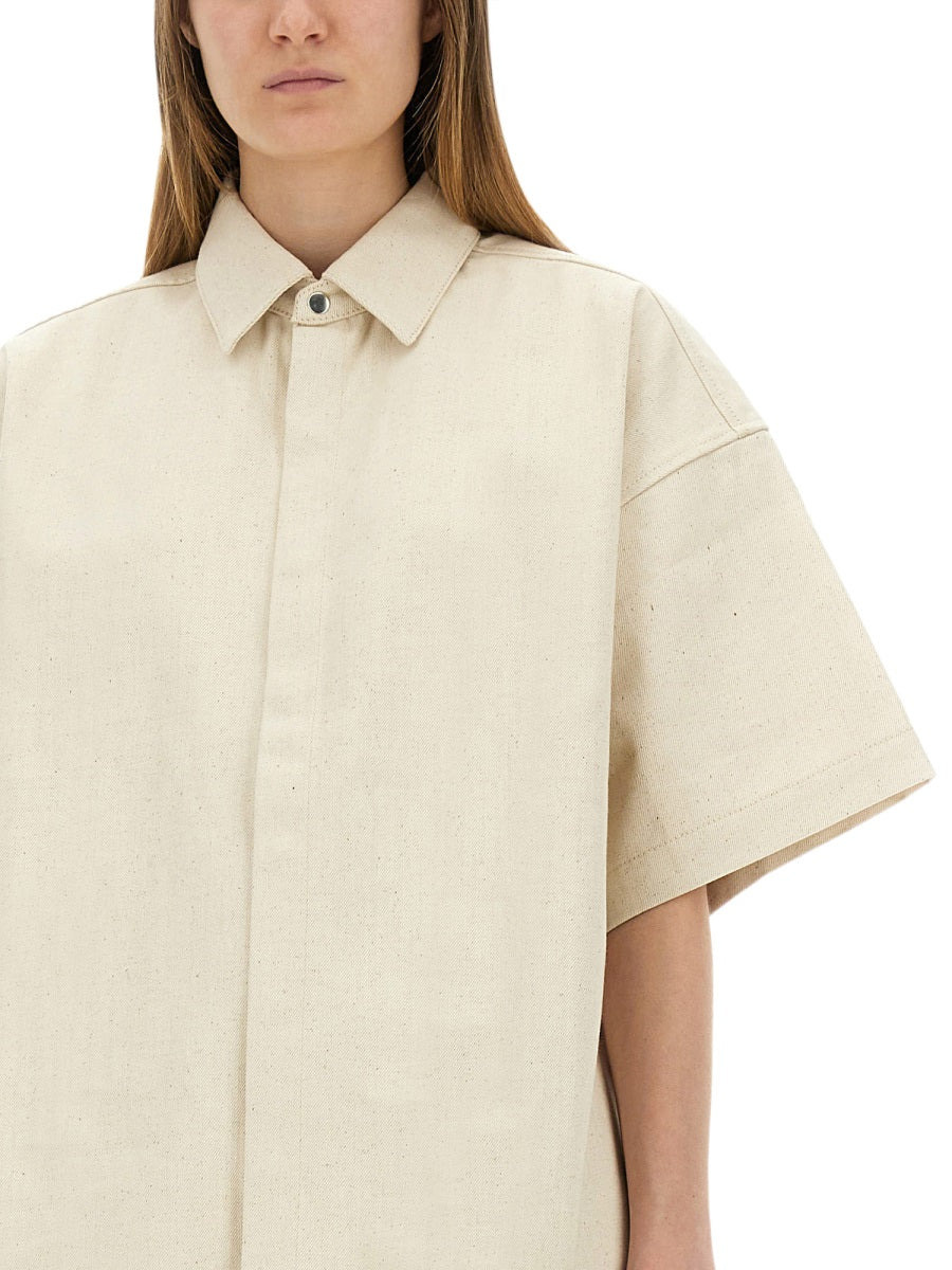 Jil Sander Women Heavy Cotton Shirt - 4