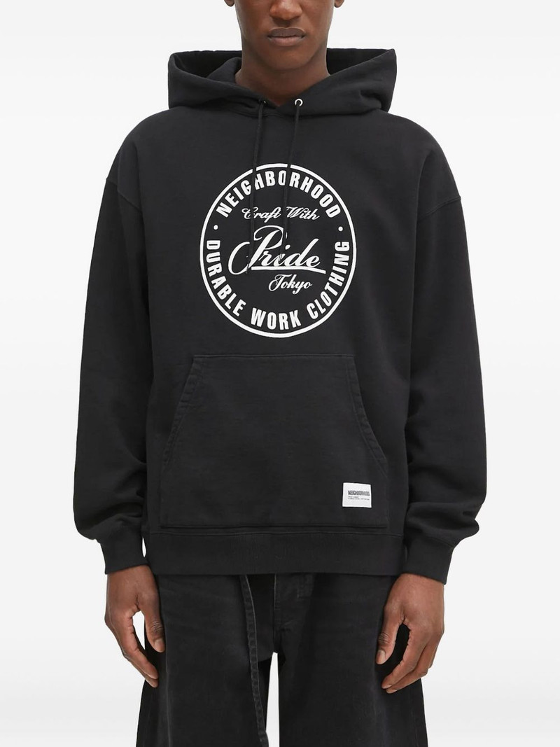 circular-logo hoodie 1
