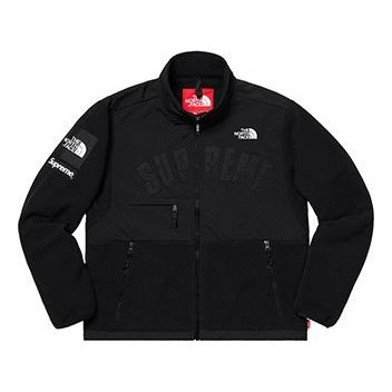 Supreme x The North Face Arc Logo Denali Fleece Jacket 'Black White' SUP-SS19-545 - 1