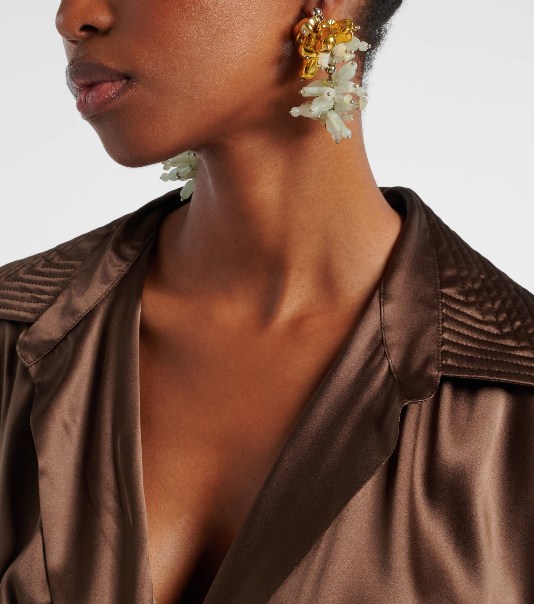 Embellished drop earrings - 6
