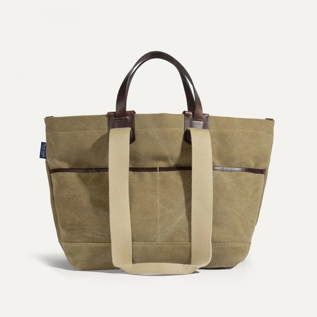 MELINE BUSINESS TOTE - KAKI US STONEWASHED - 1
